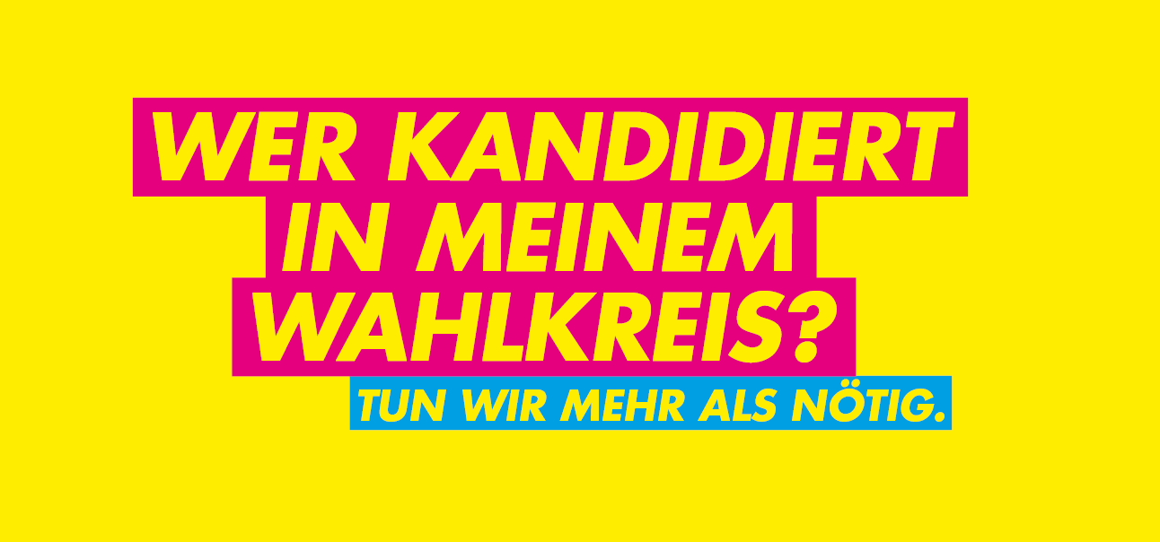 Wer kandidiert in meinem Wahlkreis?