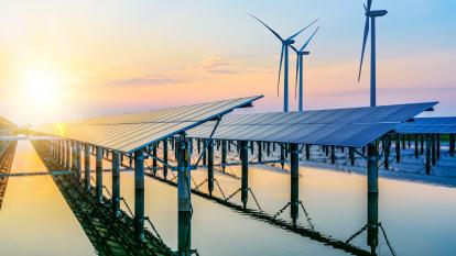 Solar panels and wind power generation equipment